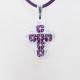 Small Cross - Trina-Purple Suedine - 2
